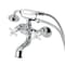 Kingston Brass Tub Wall Mount Clawfoot Tub Faucet with Hand Shower, Polished Chrome KS225PXC - alternate 1